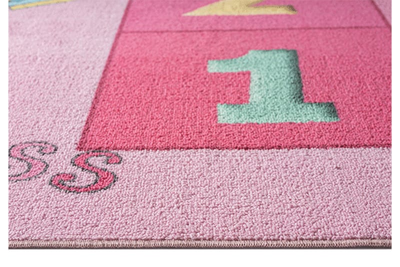 Play lastenmatto 80x150 cm - Rosa - Kodintekstiilit & matot - Lasten tekstiilit - Lastenhuoneen matto