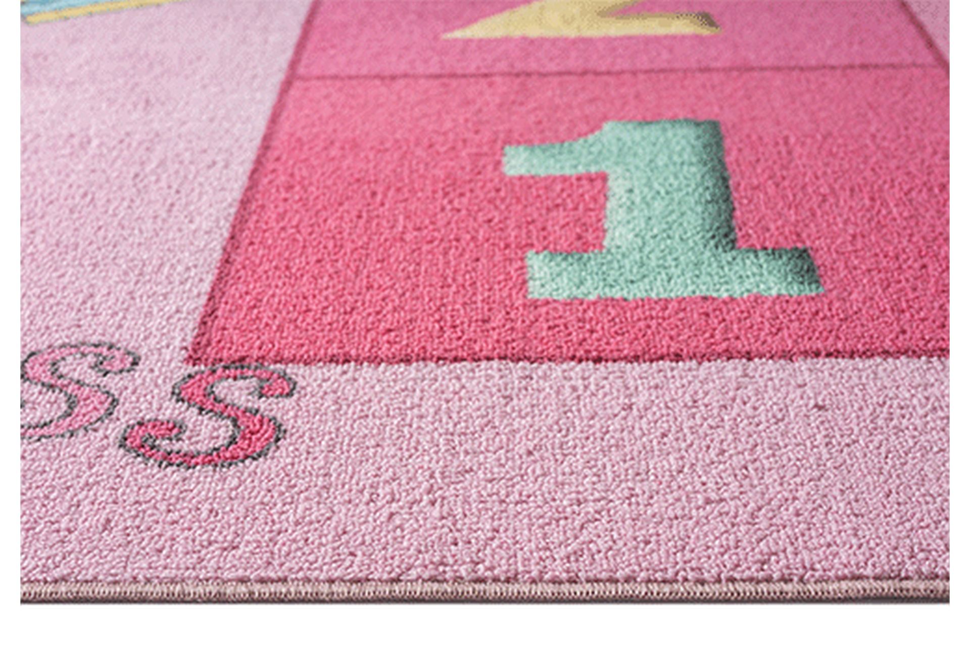 Play lastenmatto 80x150 cm - Rosa - Kodintekstiilit & matot - Lasten tekstiilit - Lastenhuoneen matto