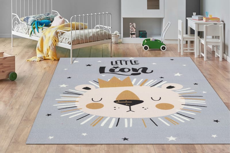 Play lastenmatto 120x160 cm - Harmaa - Kodintekstiilit & matot - Lasten tekstiilit - Lastenhuoneen matto