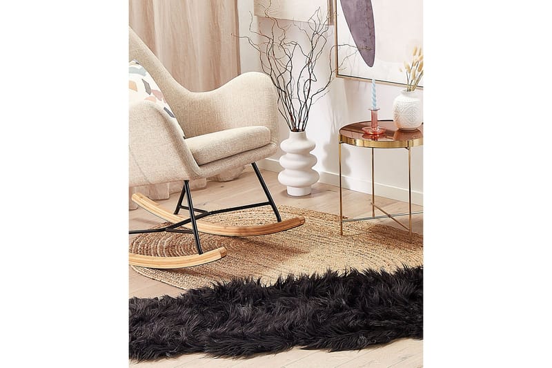 Lampaannahka Mamungari 60x180 cm - Musta - Kodintekstiilit & matot - Matto - Talja & nahkamatto - Lampaantalja