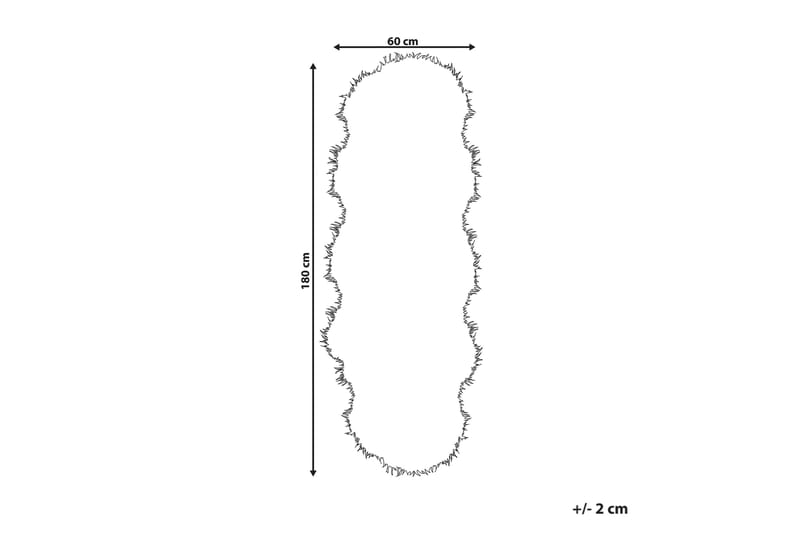 Lampaannahka Mamungari 60x180 cm - Musta - Kodintekstiilit & matot - Matto - Talja & nahkamatto - Lampaantalja