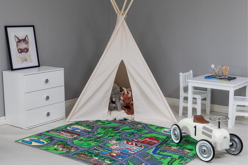 Lastenmatto Noisseville 133x170 cm Moniväri - Multi - Kodintekstiilit & matot - Lasten tekstiilit - Lastenhuoneen matto