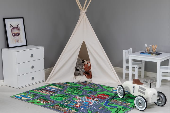 Lastenmatto Noisseville 133x170 cm Moniväri - Multi - Lastenhuoneen matto