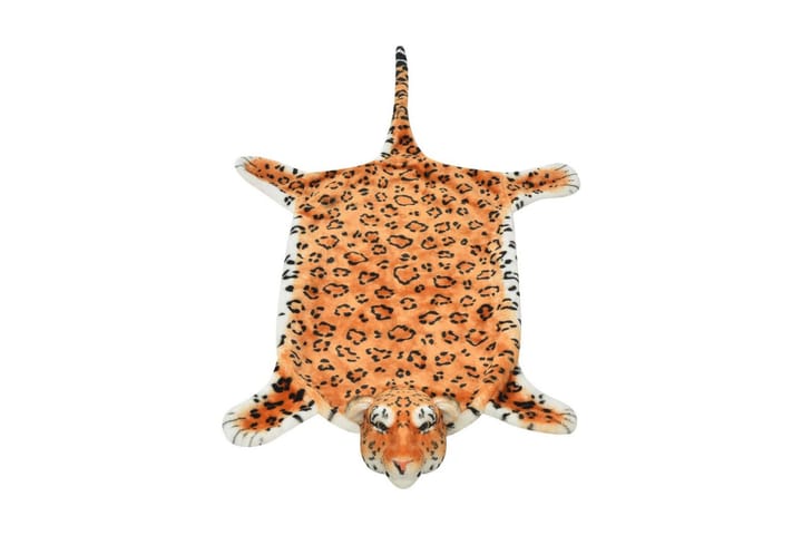 Leopardimatto plyysi 139 cm Ruskea - Ruskea - Lastenhuoneen matto