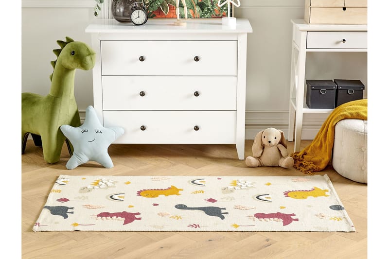 Lastenmatto Tiop 80x150 cm - Beige - Kodintekstiilit & matot - Lasten tekstiilit - Lastenhuoneen matto