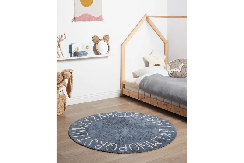 Lastenmatto Vurgun - Sininen, Valkoinen - Kodintekstiilit & matot - Lasten tekstiilit - Lastenhuoneen matto