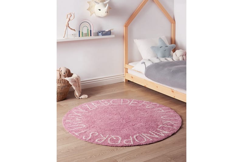 Lastenmatto Vurgun - Vaaleanpunainen, Valkoinen - Kodintekstiilit & matot - Lasten tekstiilit - Lastenhuoneen matto