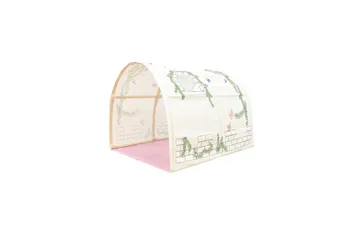 Textilier för halvhöga sängar med tunnel Vipack Pino/Scott Vipack White, Pink - Kodintekstiilit & matot - Lasten tekstiilit - Lastenhuoneen verhot