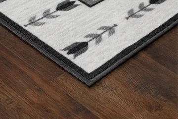 Tulpan tasokudottu matto 80x200 cm - Harmaa - Kodintekstiilit & matot - Matto - Tasokudotut matot