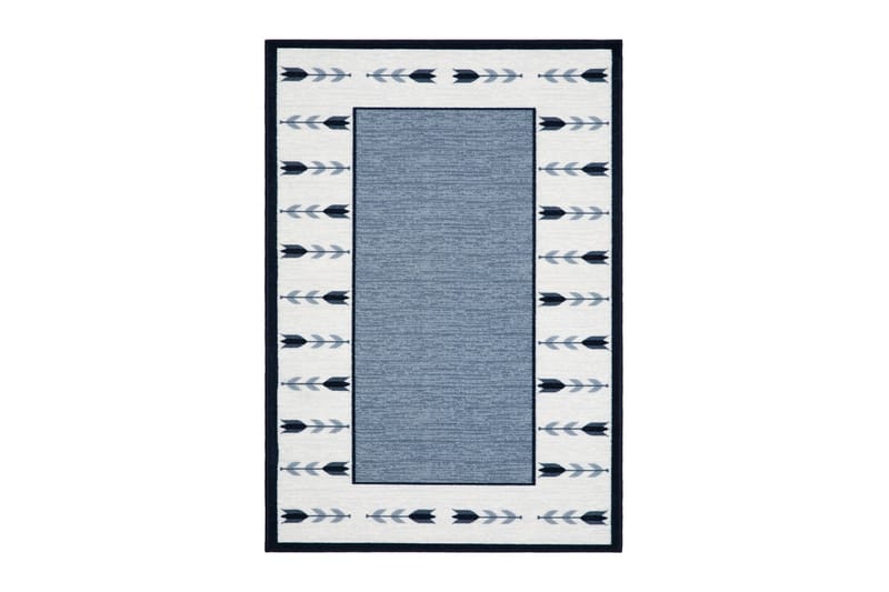 Tulpan tasokudottu matto 160x230 cm - Sininen - Kodintekstiilit & matot - Matto - Tasokudotut matot