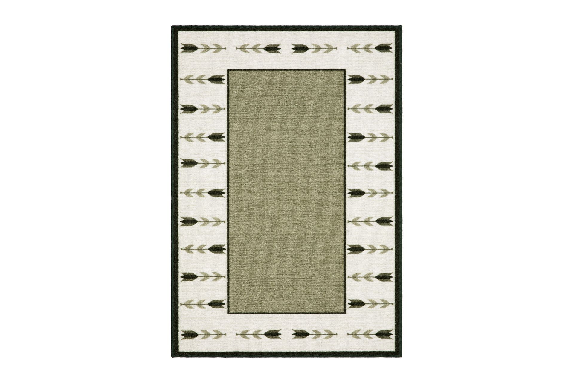 Tulpan tasokudottu matto 160x230 cm - Vihreä - Kodintekstiilit & matot - Matto - Tasokudotut matot
