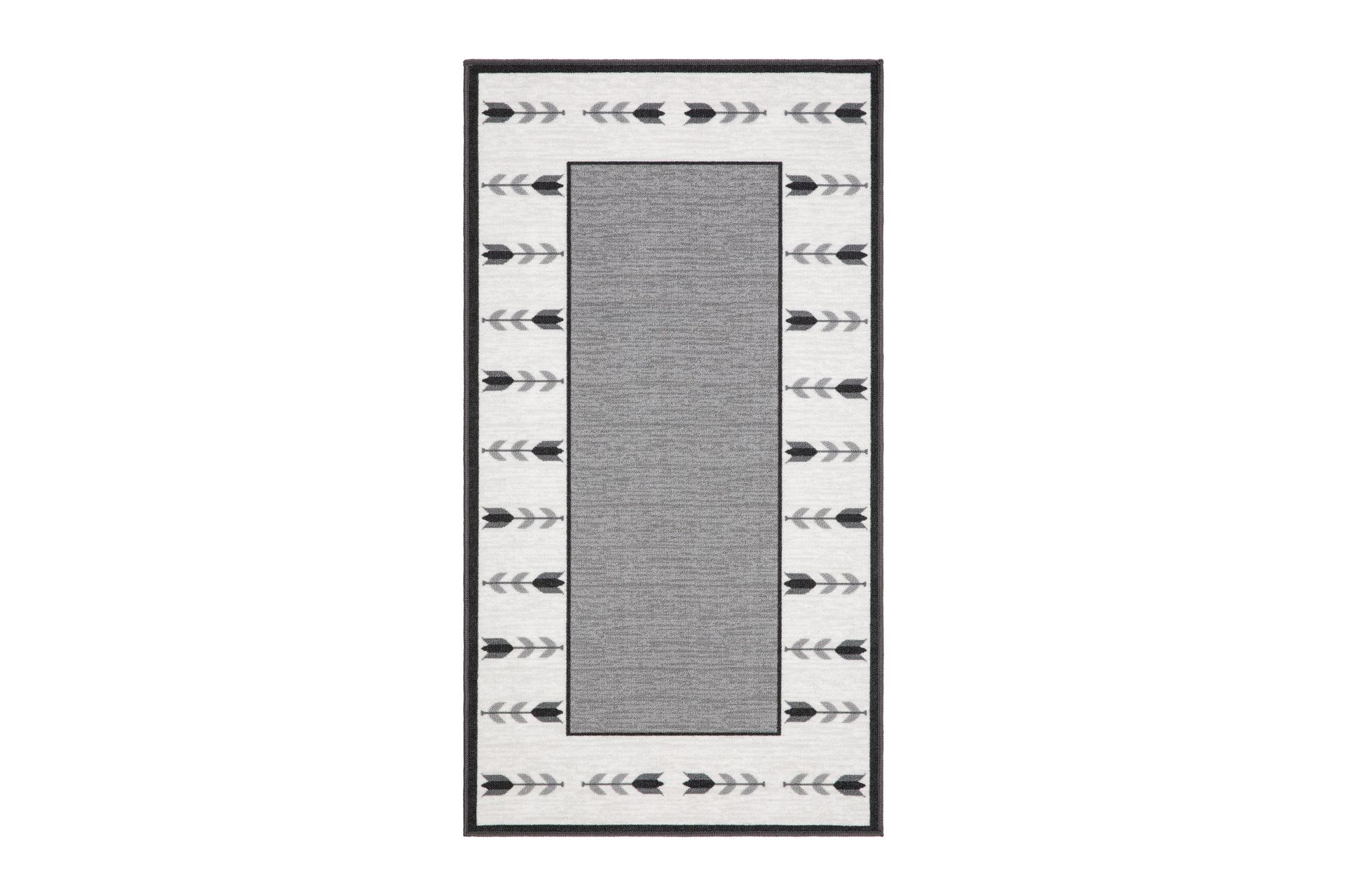 Tulpan tasokudottu matto 80x300 cm - Harmaa - Kodintekstiilit & matot - Matto - Tasokudotut matot