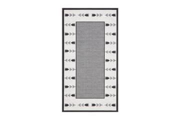 Tulpan tasokudottu matto 80x300 cm - Harmaa - Kodintekstiilit & matot - Matto - Tasokudotut matot