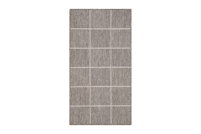 Madrid tasokudottu matto 80x340 cm, Pellava