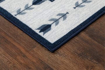 Tulpan tasokudottu matto 80x300 cm - Sininen - Kodintekstiilit & matot - Matto - Iso matto