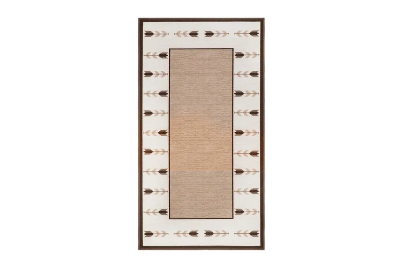 Tulpan tasokudottu matto 57x200 cm, Luonnonväri