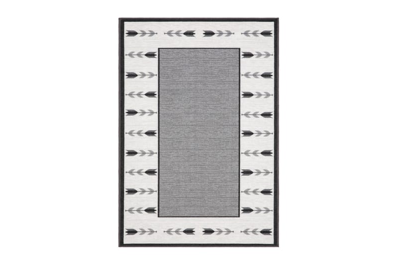 Tulpan tasokudottu matto 160x230 cm, Harmaa
