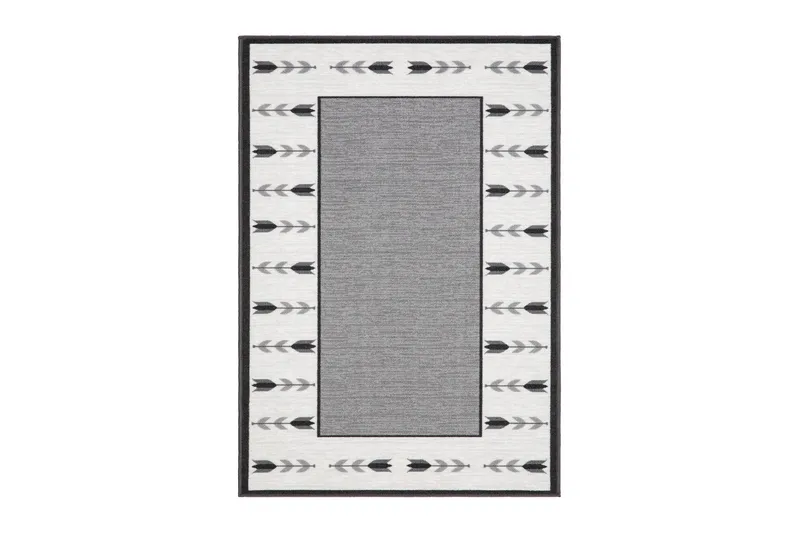 Tulpan tasokudottu matto 133x190 cm, Harmaa