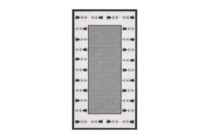 Tulpan tasokudottu matto 80x150 cm, Harmaa