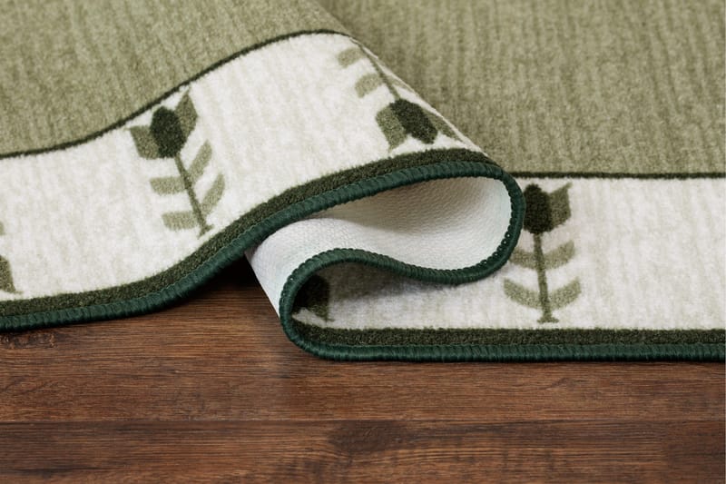 Tulpan tasokudottu matto 160x230 cm - Vihreä - Kodintekstiilit & matot - Matto - Tasokudotut matot