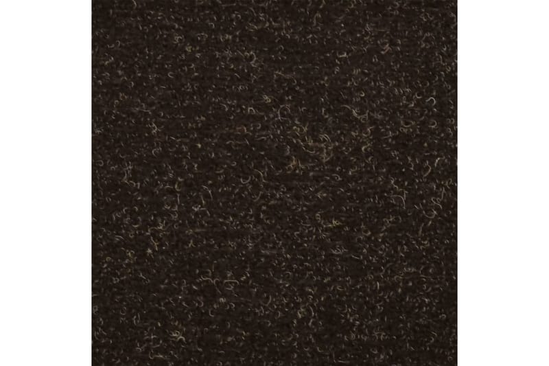 Itsekiinnittyvät porrasmatot 5 kpl tummanruskea 56x17x3 cm - Ruskea - Kodintekstiilit & matot - Matto - Erikoismatto - Porrasmatto