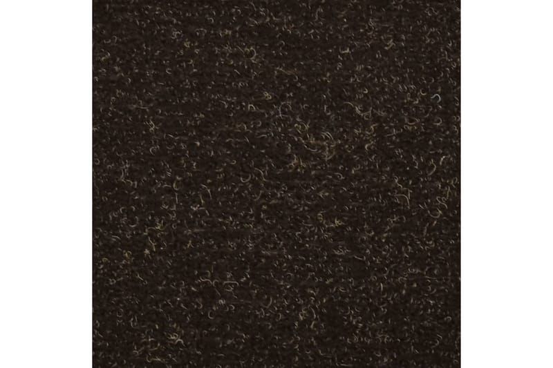 Itsekiinnittyvät porrasmatot 10 kpl tummanruskea 65x21x4 cm - Ruskea - Kodintekstiilit & matot - Matto - Erikoismatto - Porrasmatto