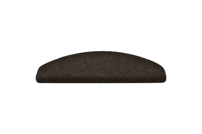 Itsekiinnittyvät porrasmatot 10 kpl tummanruskea 65x21x4 cm - Ruskea - Kodintekstiilit & matot - Matto - Erikoismatto - Porrasmatto