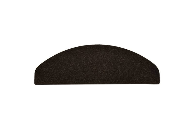 Itsekiinnittyvät porrasmatot 10 kpl tummanruskea 65x21x4 cm - Ruskea - Kodintekstiilit & matot - Matto - Erikoismatto - Porrasmatto