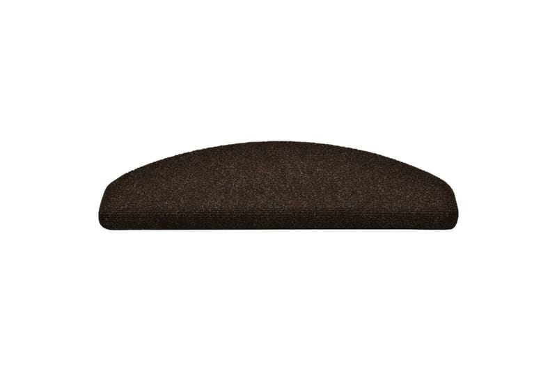 Itsekiinnittyvät porrasmatot 10 kpl m 65x21x4cm neulahuopa - Ruskea - Kodintekstiilit & matot - Matto - Erikoismatto - Porrasmatto