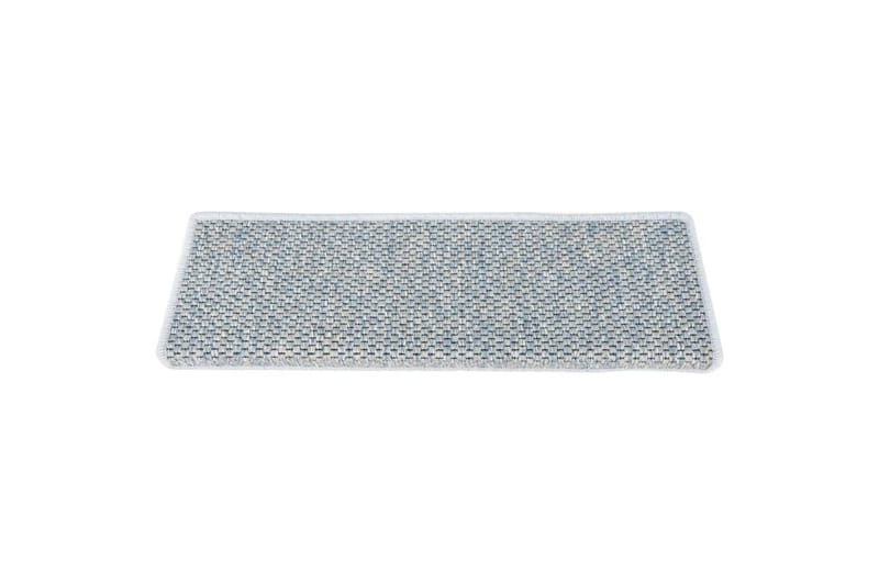 Itsekiinnittyvät porrasmatot sisaltyyli 15 kpl 65x25 cm - Sininen - Kodintekstiilit & matot - Matto - Erikoismatto - Porrasmatto