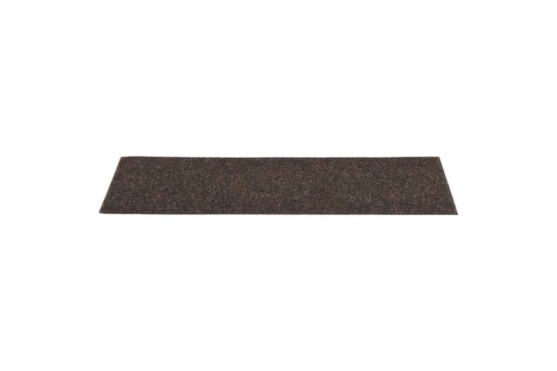 Itsekiinnittyvät porrasmatot suorakaide 15 kpl 76x20 cm - Ruskea - Kodintekstiilit & matot - Matto - Erikoismatto - Porrasmatto