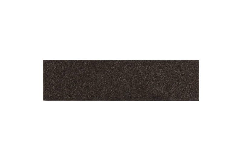 Itsekiinnittyvät porrasmatot suorakaide 15 kpl 76x20 cm - Ruskea - Kodintekstiilit & matot - Matto - Erikoismatto - Porrasmatto