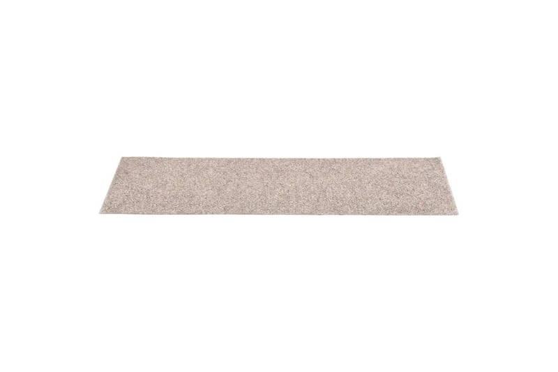 Itsekiinnittyvät porrasmatot suorakaide 15 kpl 76x20 cm - Kerma - Kodintekstiilit & matot - Matto - Erikoismatto - Porrasmatto