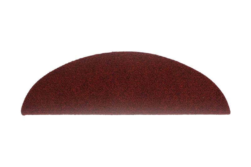 Itsekiinnittyvät porrasmatot 15kpl neulahuopa 54x16x4cm pun. - Punainen - Kodintekstiilit & matot - Matto - Erikoismatto - Porrasmatto