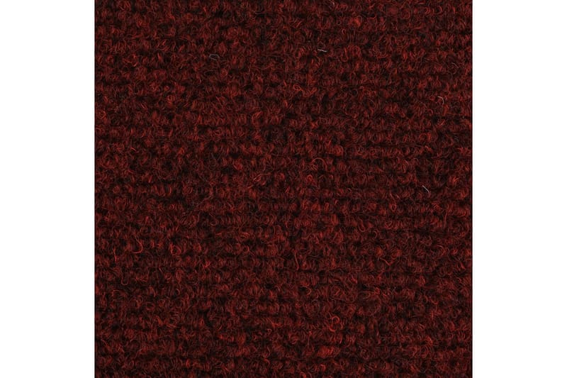 Itsekiinnittyvät porrasmatot 15kpl neulahuopa 54x16x4cm pun. - Punainen - Kodintekstiilit & matot - Matto - Erikoismatto - Porrasmatto