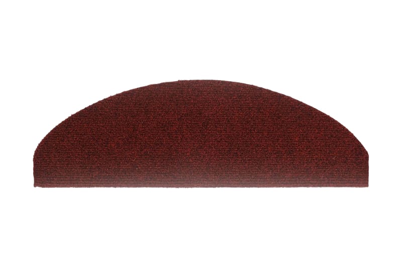Itsekiinnittyvät porrasmatot 15kpl neulahuopa 65x21x4cm pun. - Punainen - Kodintekstiilit & matot - Matto - Erikoismatto - Porrasmatto