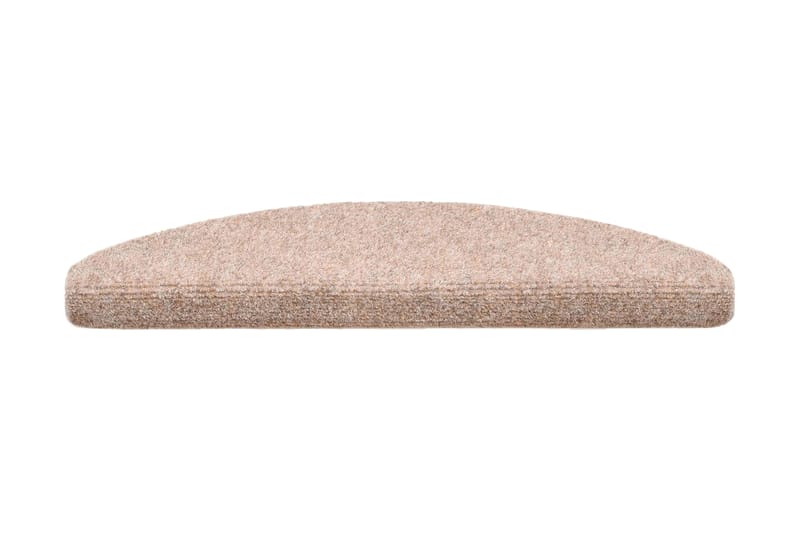 Itsekiinnittyvät porrasmatot 15kpl neulahuopa 65x21x4cm - Ruskea - Kodintekstiilit & matot - Matto - Erikoismatto - Porrasmatto