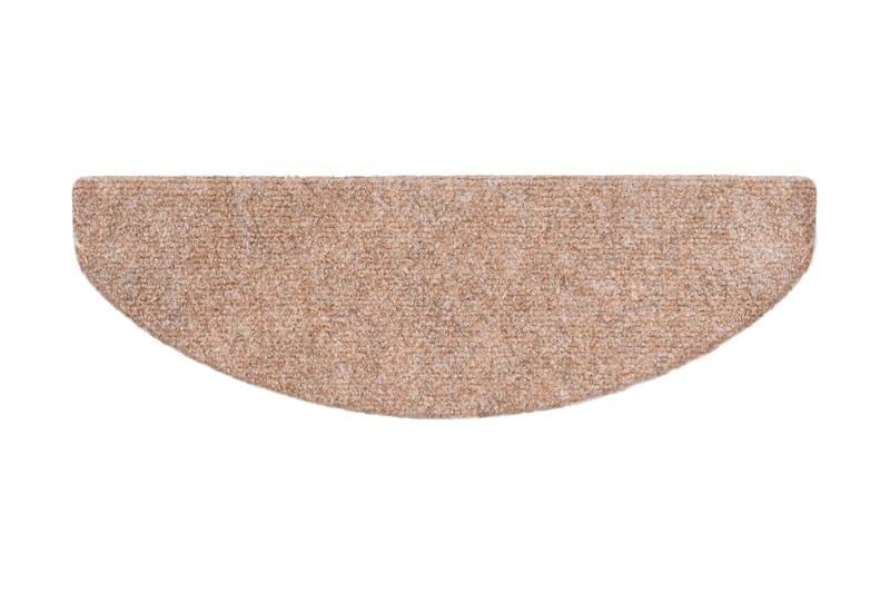 Itsekiinnittyvät porrasmatot 15kpl neulahuopa 65x21x4cm - Ruskea - Kodintekstiilit & matot - Matto - Erikoismatto - Porrasmatto