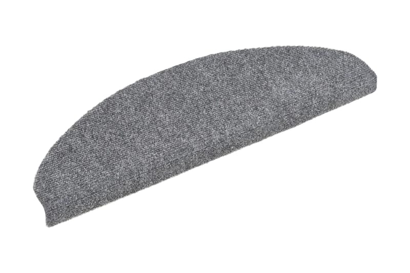 Itsekiinnittyvät porrasmatot 15kpl neulahuopa 65x21x4cm - Harmaa - Kodintekstiilit & matot - Matto - Erikoismatto - Porrasmatto