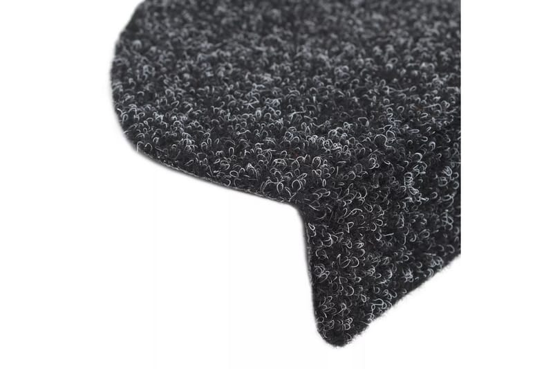 Itsekiinnittyvät porrasmatot 15kpl neulahuopa 54x16x4cm - Musta - Kodintekstiilit & matot - Matto - Erikoismatto - Porrasmatto