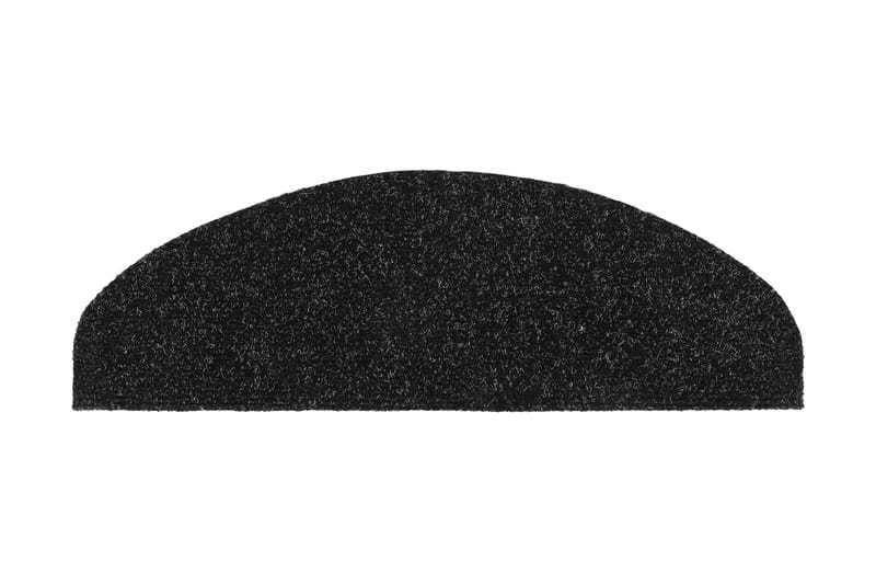Itsekiinnittyvät porrasmatot 15kpl neulahuopa 65x21x4cm - Musta - Kodintekstiilit & matot - Matto - Erikoismatto - Porrasmatto
