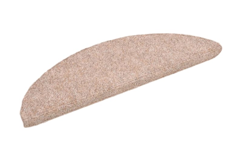 Itsekiinnittyvät porrasmatot 15kpl neulahuopa 54x16x4cm - Ruskea - Kodintekstiilit & matot - Matto - Erikoismatto - Porrasmatto