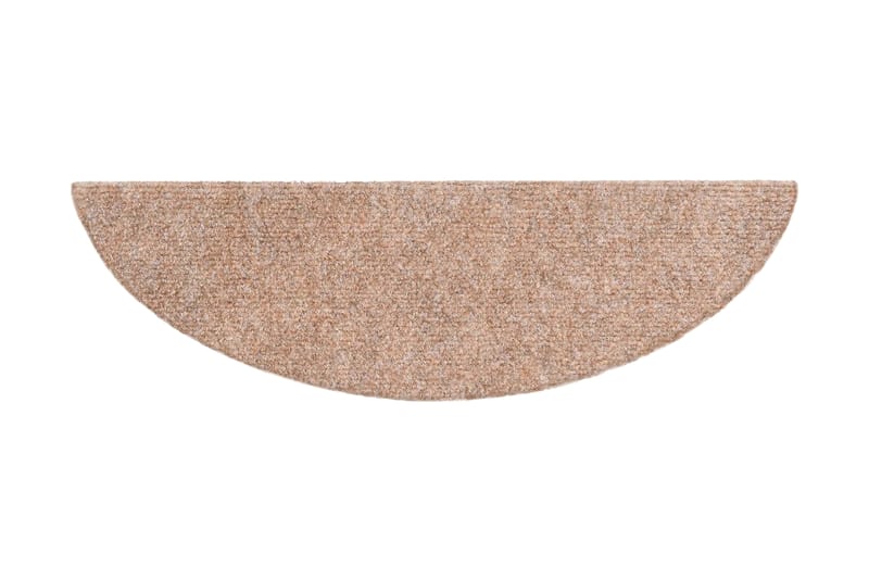 Itsekiinnittyvät porrasmatot 15kpl neulahuopa 54x16x4cm - Ruskea - Kodintekstiilit & matot - Matto - Erikoismatto - Porrasmatto