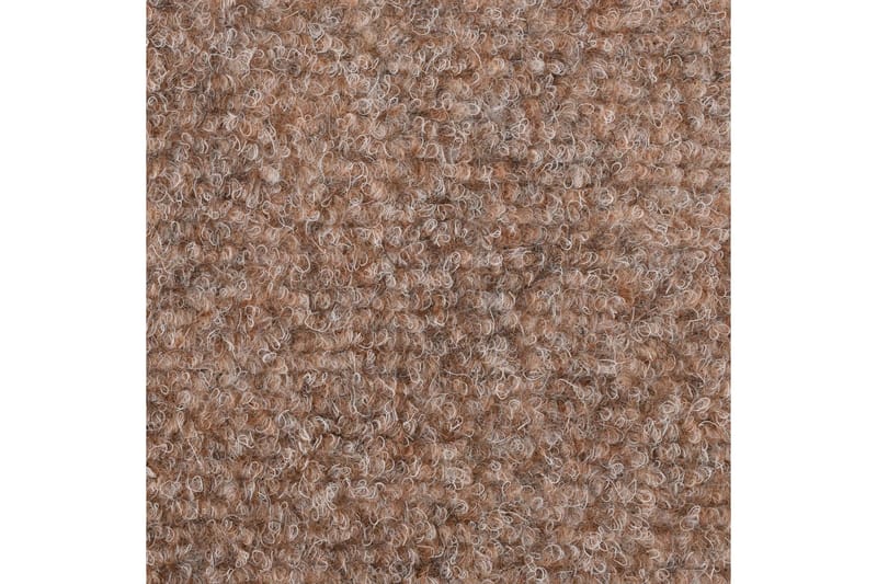 Itsekiinnittyvät porrasmatot 15kpl neulahuopa 54x16x4cm - Ruskea - Kodintekstiilit & matot - Matto - Erikoismatto - Porrasmatto
