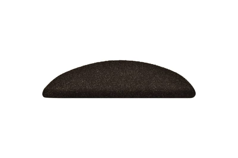 Itsekiinnittyvät porrasmatot 15 kpl tummanruskea 56x17x3 cm - Kodintekstiilit & matot - Matto - Erikoismatto - Porrasmatto