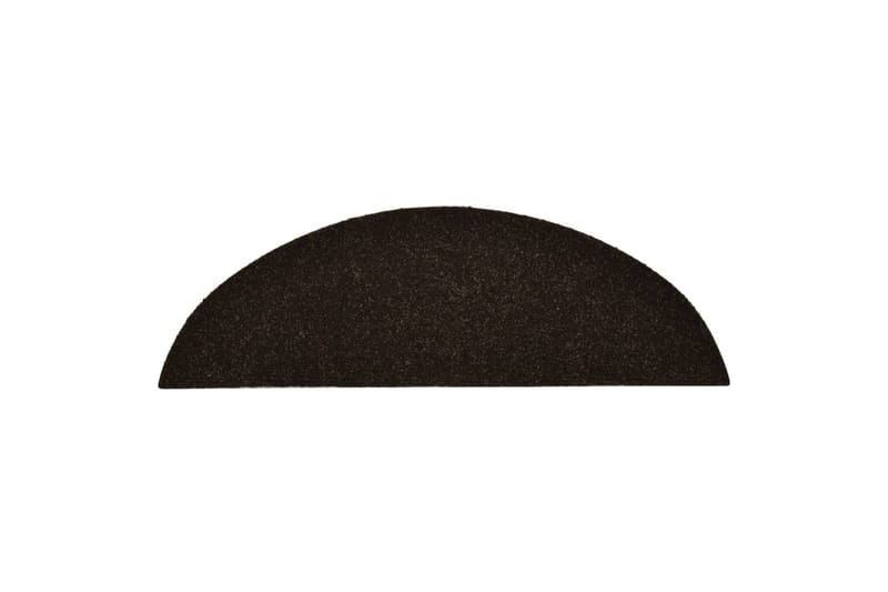 Itsekiinnittyvät porrasmatot 15 kpl tummanruskea 56x17x3 cm - Kodintekstiilit & matot - Matto - Erikoismatto - Porrasmatto