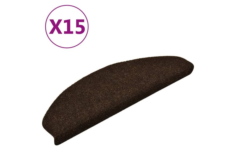 Itsekiinnittyvät porrasmatot 15 kpl 65x21x4cm neulahuopa - Kodintekstiilit & matot - Matto - Erikoismatto - Porrasmatto