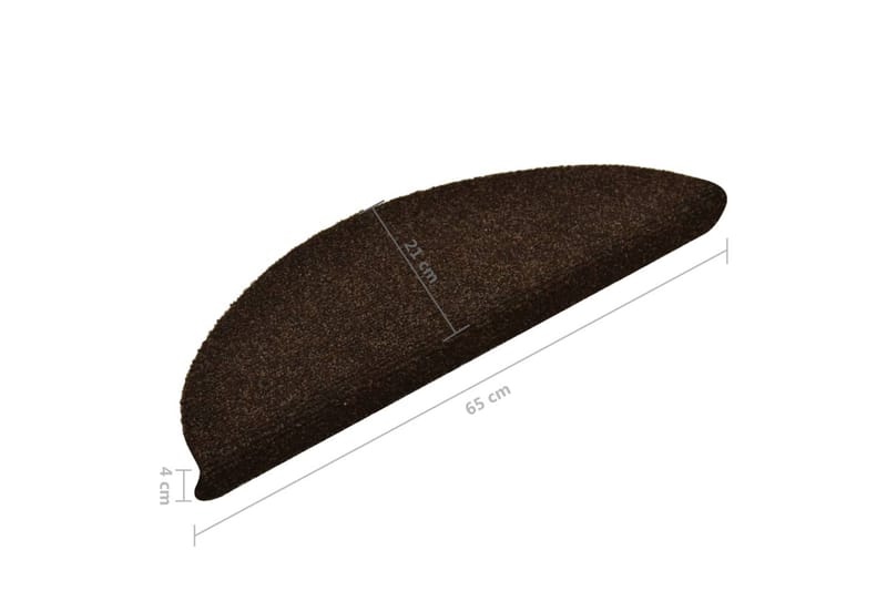 Itsekiinnittyvät porrasmatot 15 kpl 65x21x4cm neulahuopa - Kodintekstiilit & matot - Matto - Erikoismatto - Porrasmatto
