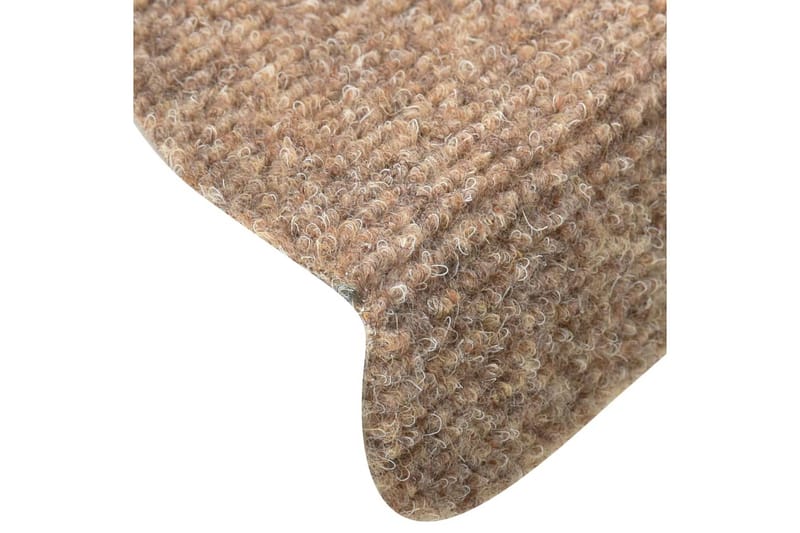 Itsekiinnittyvät porrasmatot 15 kpl kerma 56x17x3 cm - Kodintekstiilit & matot - Matto - Erikoismatto - Porrasmatto