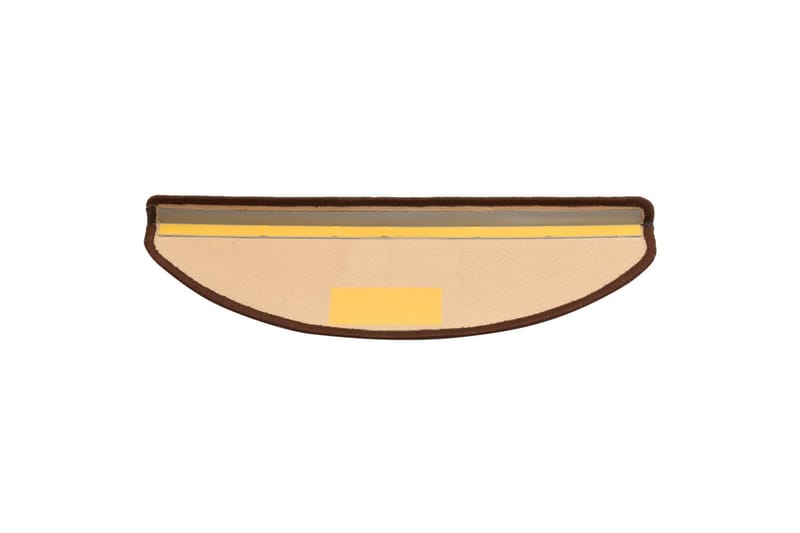 Itsekiinnittyvät porrasmatot 15 kpl ruskea 65x21x4 cm - Ruskea - Kodintekstiilit & matot - Matto - Erikoismatto - Porrasmatto